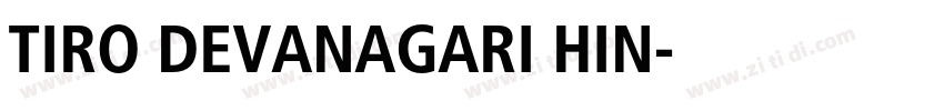 TIRO DEVANAGARI HIN字体转换
